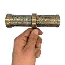 Handmade Brass Working Kaleidoscope / Educational Vintage Collection