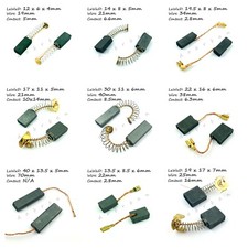 Replacement Pair Carbon Brushes Repair Electric Motor Grinder Saw Drill Trimmer