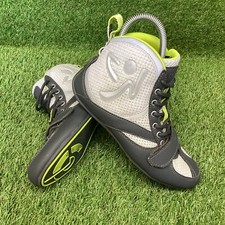 Ladies Women's Zumba Training Boots / Trainers Grey / Green UK Size 5 (B11)