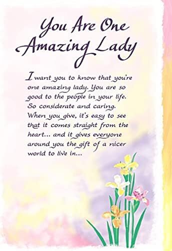 You are one amazing lady - one,