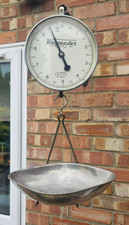 Vintage Waymaster Suspended Scales Butchers Fish Trade Industrial With Tray