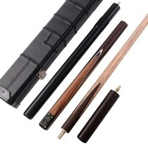 CUESOUL Classic Handmade 57 Rosewood 3/4 Piece Snooker Cue with Leather Case