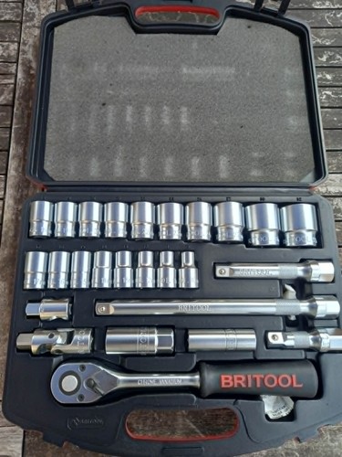 Britool metric socket set - britool, 1/2"