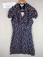 Emily and Fin Dress M 12 Blue Flowers/Floral Womens Designer Bargain