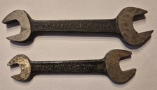 Two Vintage King Dick Open-Ended Spanners Whitworth 3/16" X 1/8" & 1/4" X 3/16"