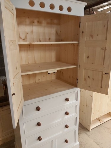 Handmade solid pine pantry - handmade,