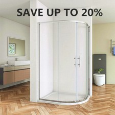 Quadrant Shower Enclosure Shower Door Walk In Tempered Glass NANO Sliding Cubicl