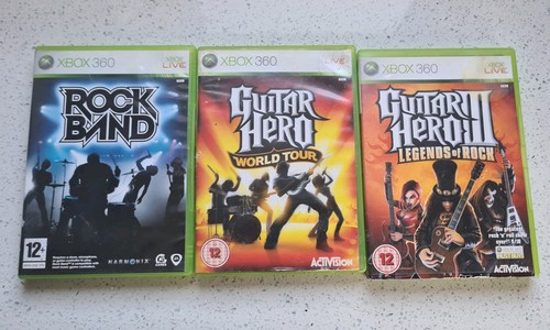 Xbox 360 games bundle - 360, guitar