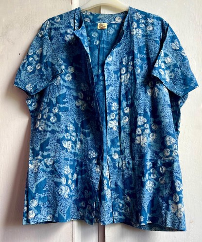 Anokhi blouse top blue - anokhi,