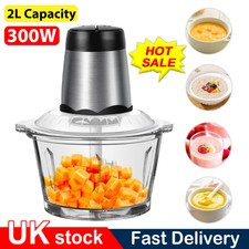 2L Electric Meat Grinder Mincer Mixer Home Blender Mini Food Chopper Processor