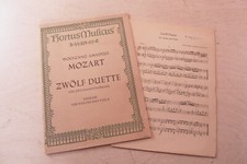 Old Notes W. A. Mozart Twelve Duets for 2 Basset Horns Edition Violin & Viola