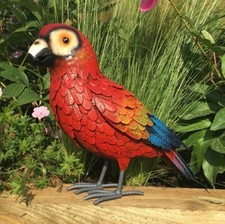 Metal Parrot Macaw Bird Garden