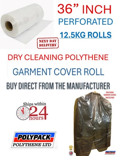 Polythene garment cover roll - garment,