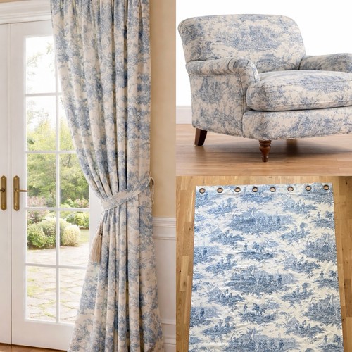 Pair french toile jouy - pair,