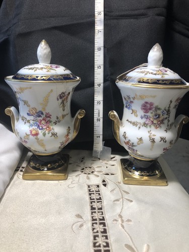 Pair hand painted - of, dresden