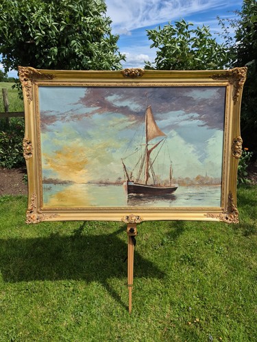 Antique oil painting - antique,