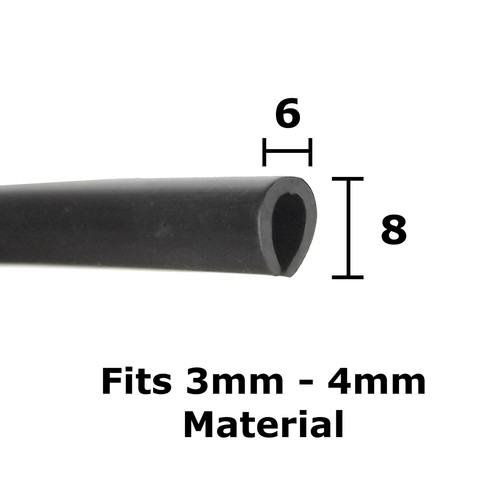 Rubber shape channel edging - rubber,