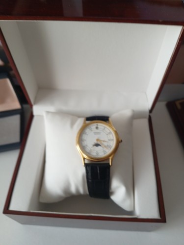 Seiko moonphase quartz men - quartz, men's