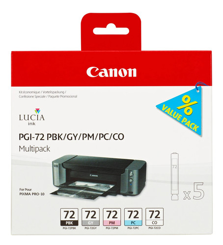 Genuine canon pgi - 72, multipack