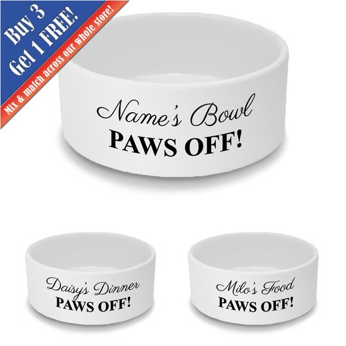 Personalised cat bowl - bowl,, paws