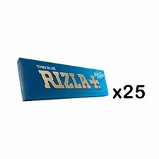 Rizla Thin Blue  Regular Rolling Paper For A Slow Burn  (25 Booklets)