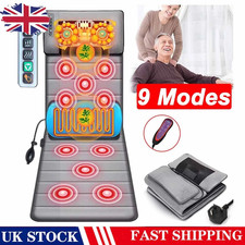 Comfier Massage Mat w/Heat Pad Full Body Massage Bed Heating Therapy Neck Massag