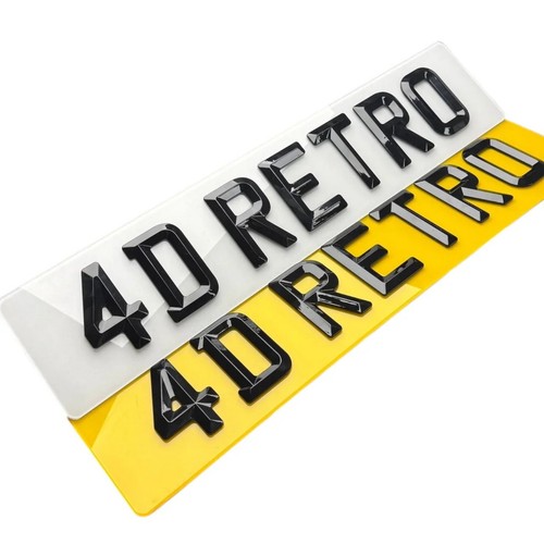 Retro bev number plates - 4d,