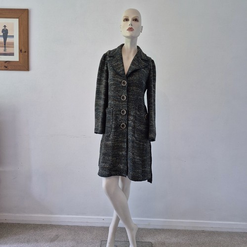 Wool blend coat teal - m&s,