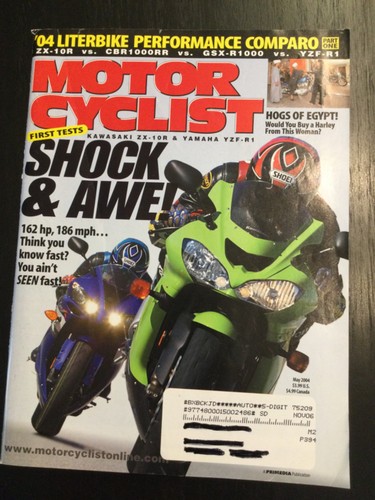 Motorcyclist may 2004 - motorcyclist, yamaha