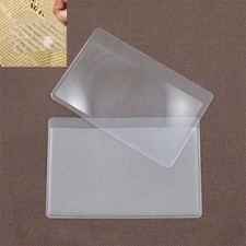 Newspaper Book Credit Card Shape Fresnel Lens Magnifying Glass Loupe Magnifiers