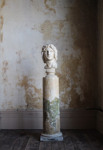 19th plaster bust alexander - c,