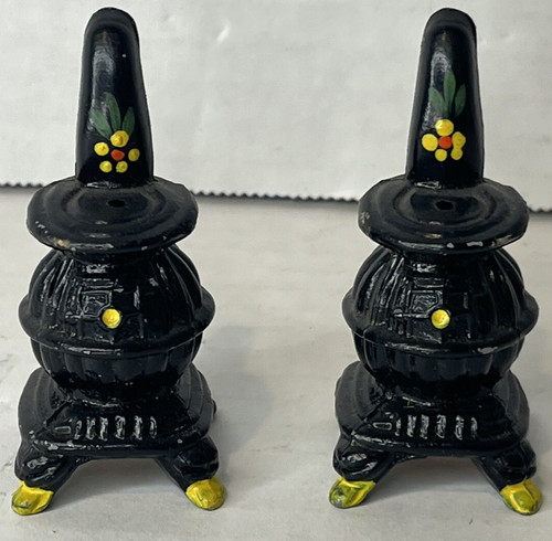 Vintage pot belly stove - belly, cast