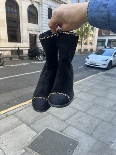 Chanel leather boots - chanel, women