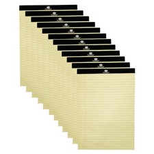 Pack of 12 A5 Legal Pad Yellow