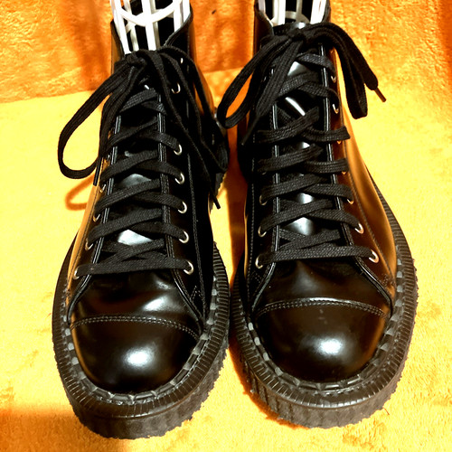 George cox black leather lace - cox,