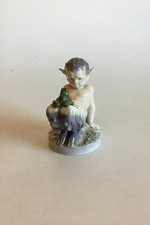 Royal Copenhagen Figurine Faun with Frog No. 1713
