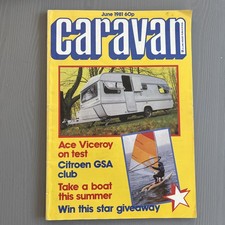 CARAVAN - vintage magazine 1981  Sprite Swift Ace Abbey Retro Advertising 