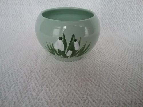 Vintage holkham pottery green - pottery,