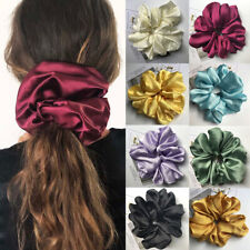 Oversized Scrunchies Women Satin Large Hair Rope Elastic Rubber Bands Yoga ?