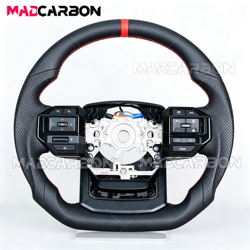 Full leather steering wheel - steering,