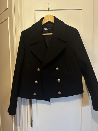 Zara navy short coat - navy,