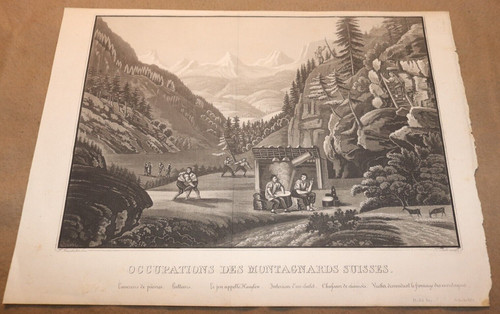 1830 antique engraving - engraving, etching