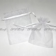 White Organza Gift Favour Bags