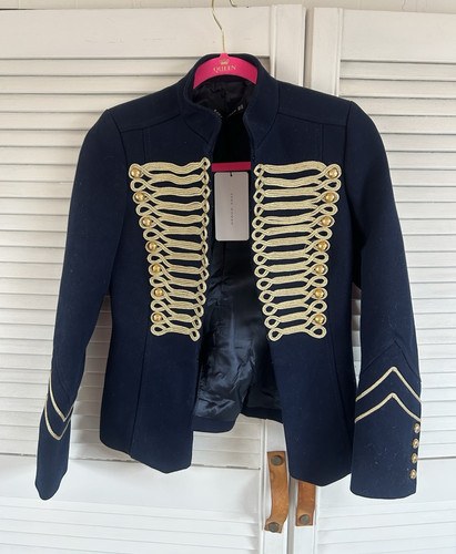 Zara woman navy military - woman,