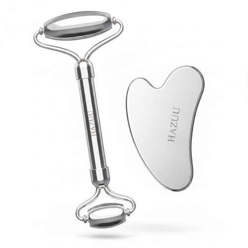 Stainless steel gua sha - stainless, face
