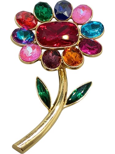 Butler wilson crystal flower - crystal,