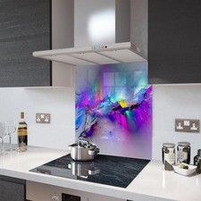 Glass Splashbacks Rainbow Rain