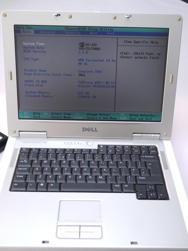Dell inspiron 1501 laptop - inspiron,