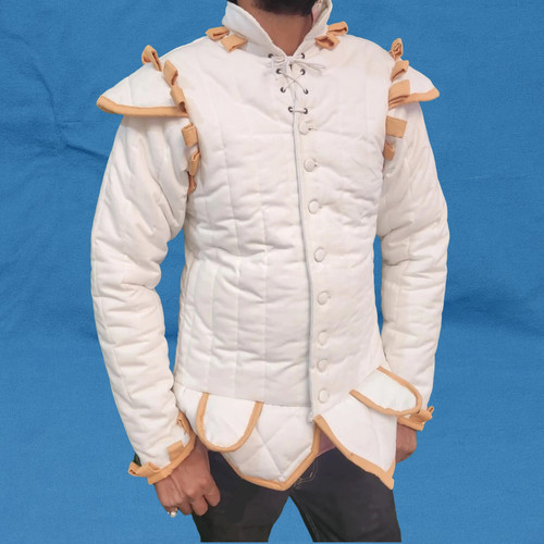 Medieval white quilted - medieval,