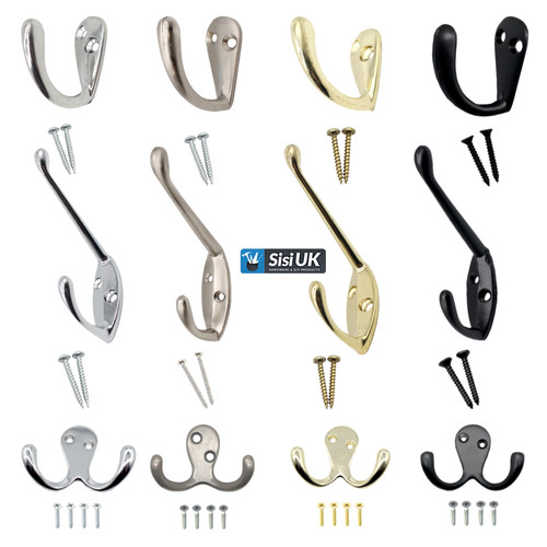 Coat hooks twin - hooks, robe